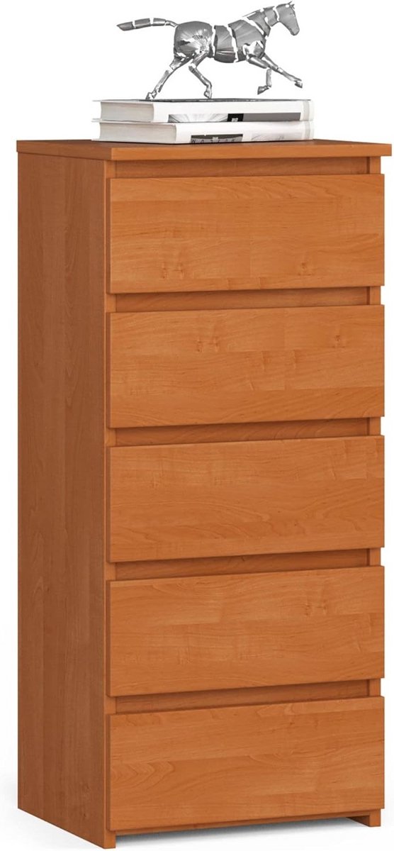 Ladekast met 5 Lades - Compact Opbergmeubel voor Slaapkamer of Woonkamer (9101097104648)