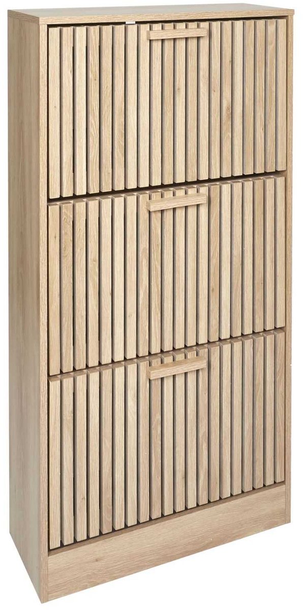 Luzzo Klub Schoenenkast 3 lades voor 12-18 paar - Paneel - Bruin (8720572209862)