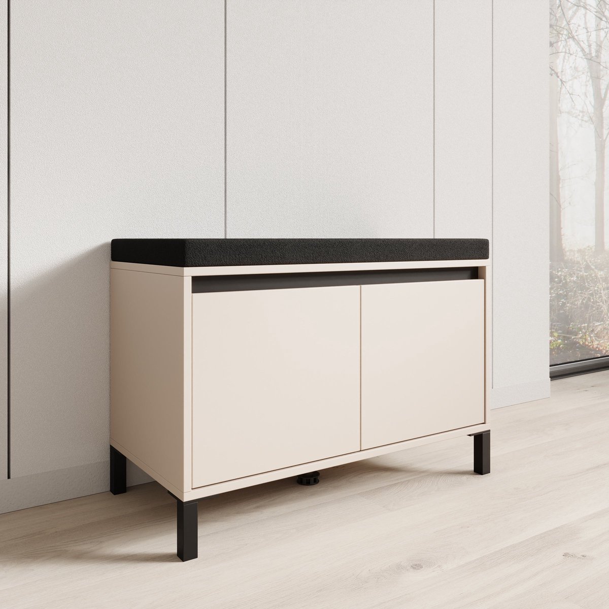 Meubella - Alessa - Schoenenkast - Beige - 80x40x57 cm (8721527491219)