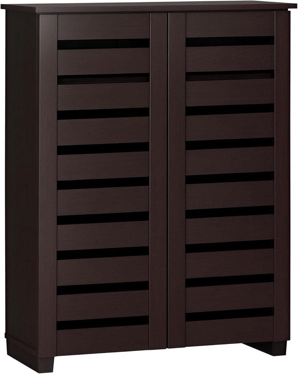 Narrow Shoe Cabinet for Entryway - 5-Tier Slim Shoe Storage with Adjustable Shelves (9101067758482)
