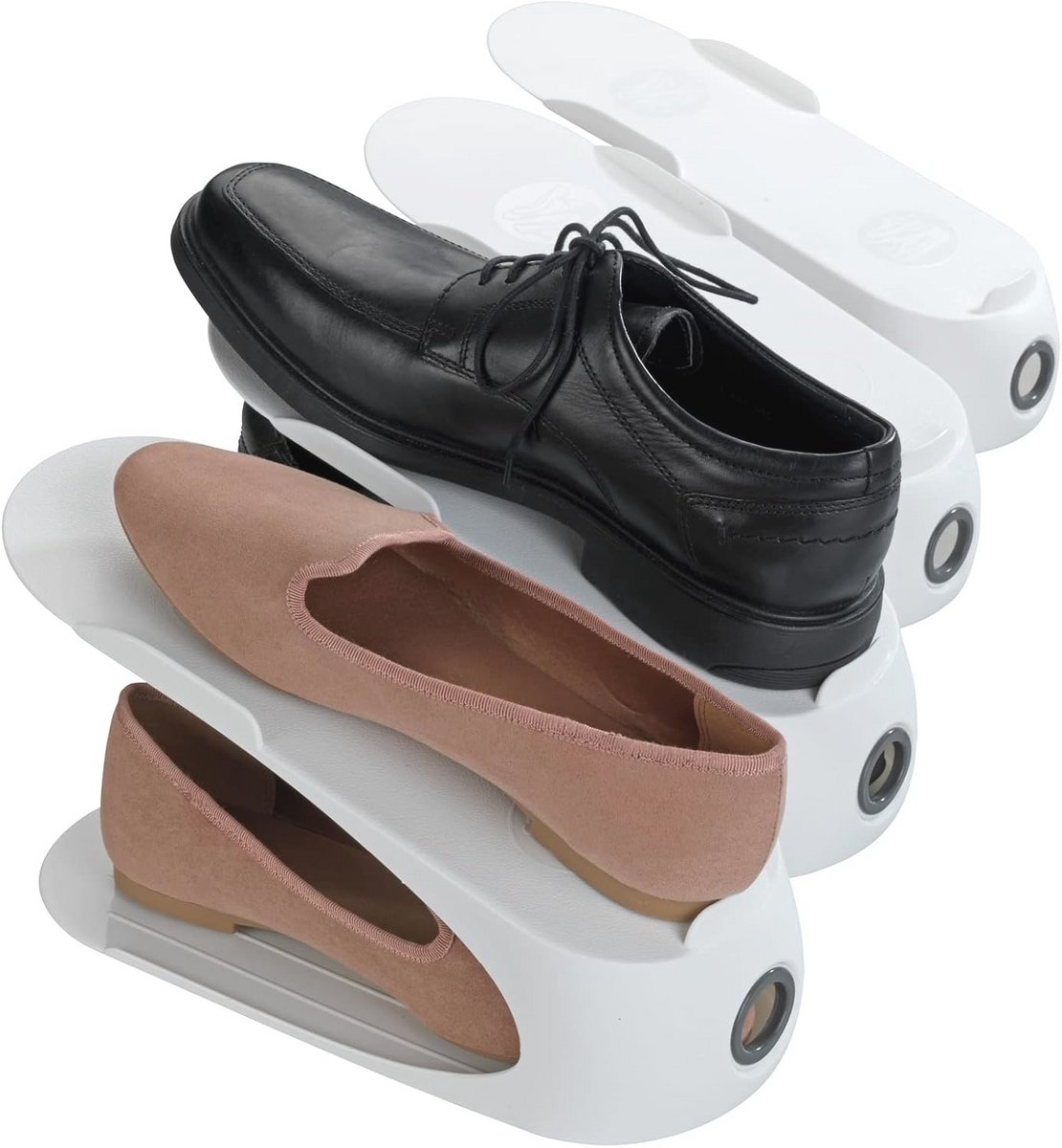 Plaatsbesparend opbergsysteem voor schoenen - Set van 4 (6151848457441)