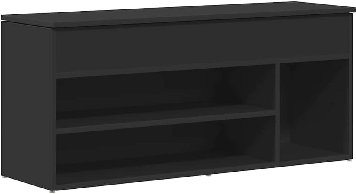 Schoenenbank 102x30,5x45cm - Houten Opbergbank voor Hal (9101039065457)