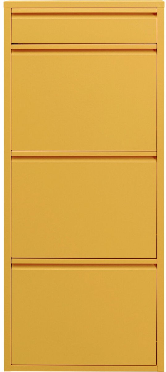 Schoenenkast Caruso geel 3+1 laden Kare Design (4025621714538)