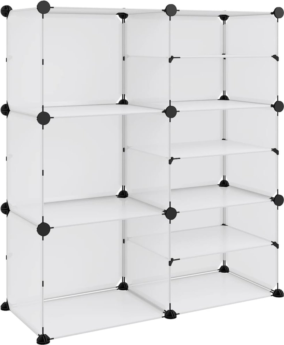 Schoenenkast | Schoenenrek 84x31,5x93 cm polypropeen transparant (6248446698557)