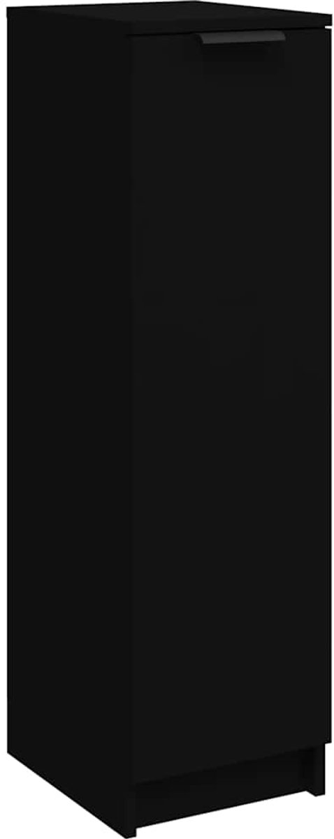 Schoenenkast | Schoenenrek | Opbergkast 30x35x100 cm bewerkt hout zwart (6248446689081)