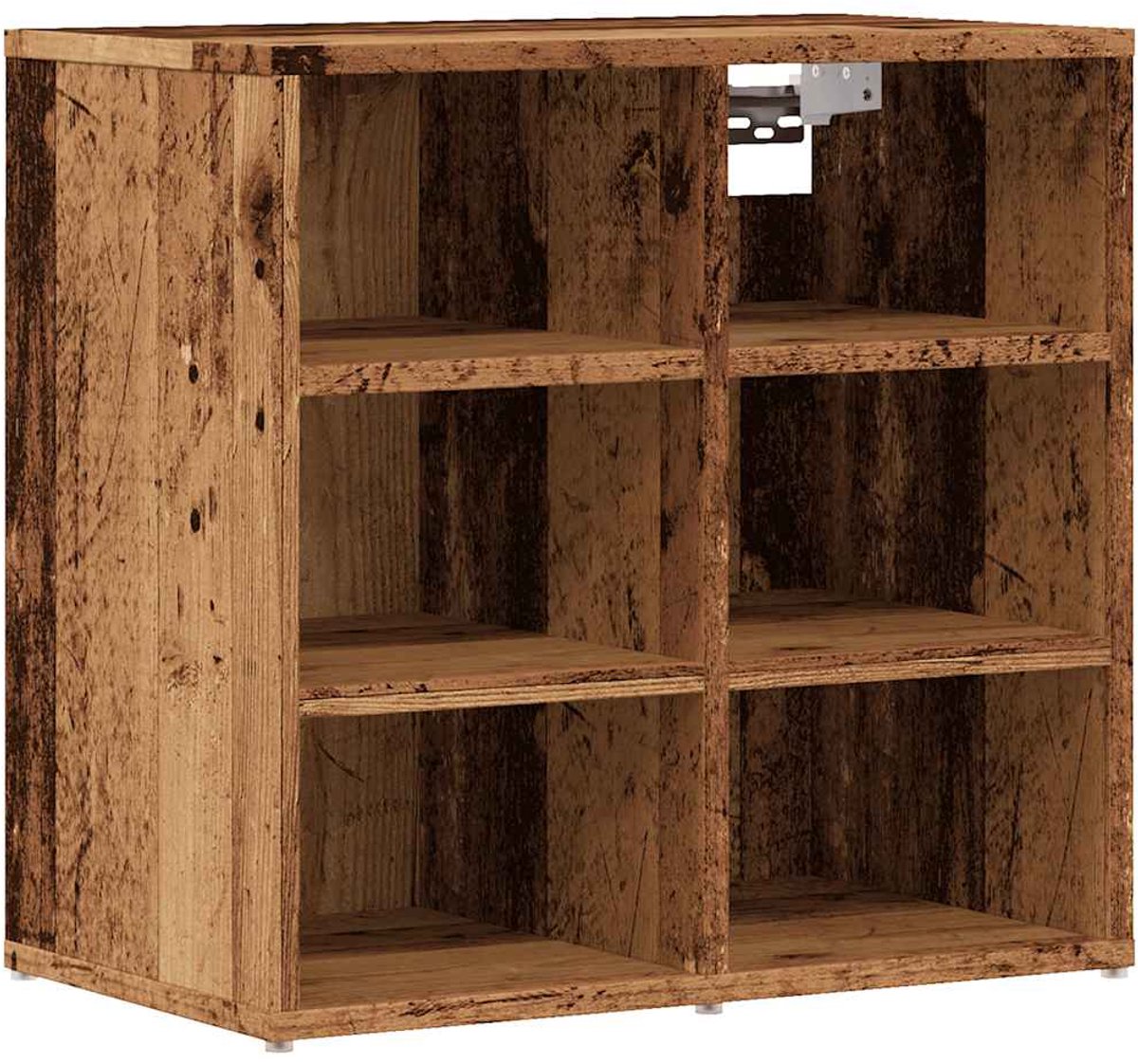 Schoenenkast | Schoenenrek | Opbergkast 52x30x50 cm oud houtkleurig (6248446690117)