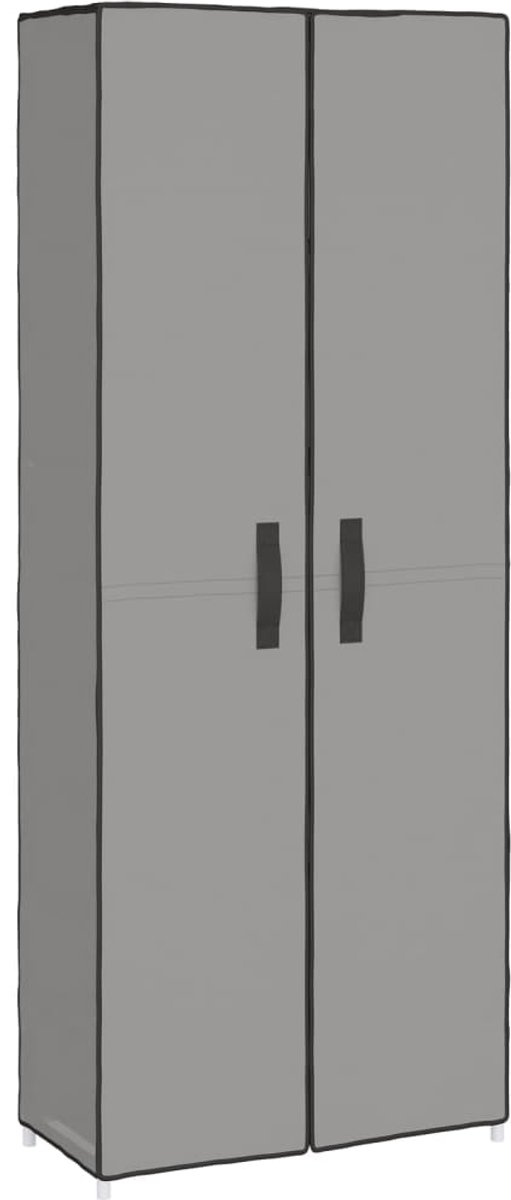Schoenenkast | Schoenenrek | Opbergkast 60x30x166 cm stof grijs (6248446690759)