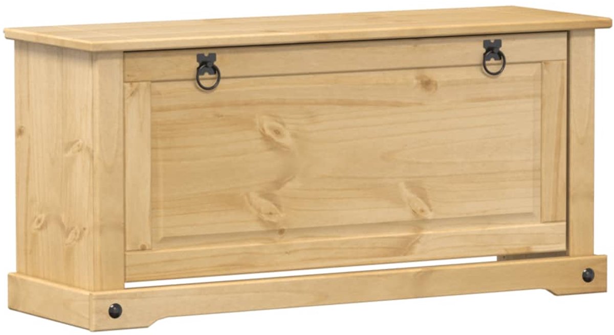 Schoenenkast | Schoenenrek | Opbergkast Corona 99x32x47 cm massief grenenhout (6248446693224)
