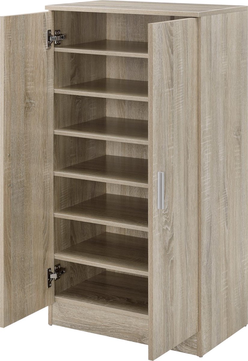 Schoenenkast Ster voor 14 paar schoenen 108x55x35 eiken (4059438144110)