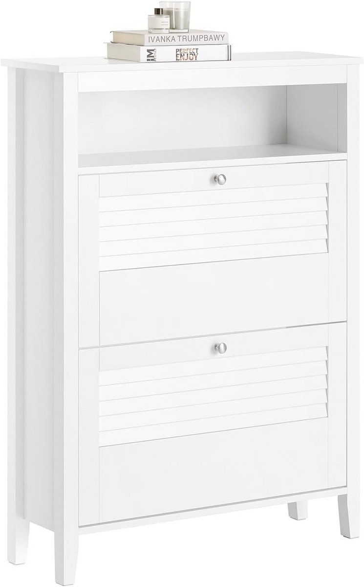 Schoenenkast met 2 Kleppen voor Hal en Woonkamer - Slimme Oplossing voor Schoenopberging (9101015998045)