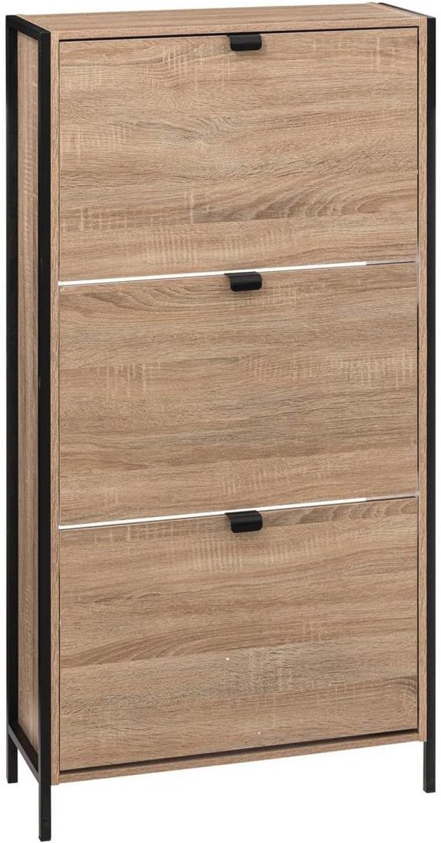 Schoenenkast met 3 Laden in Eiken Naturel (9101018776473)