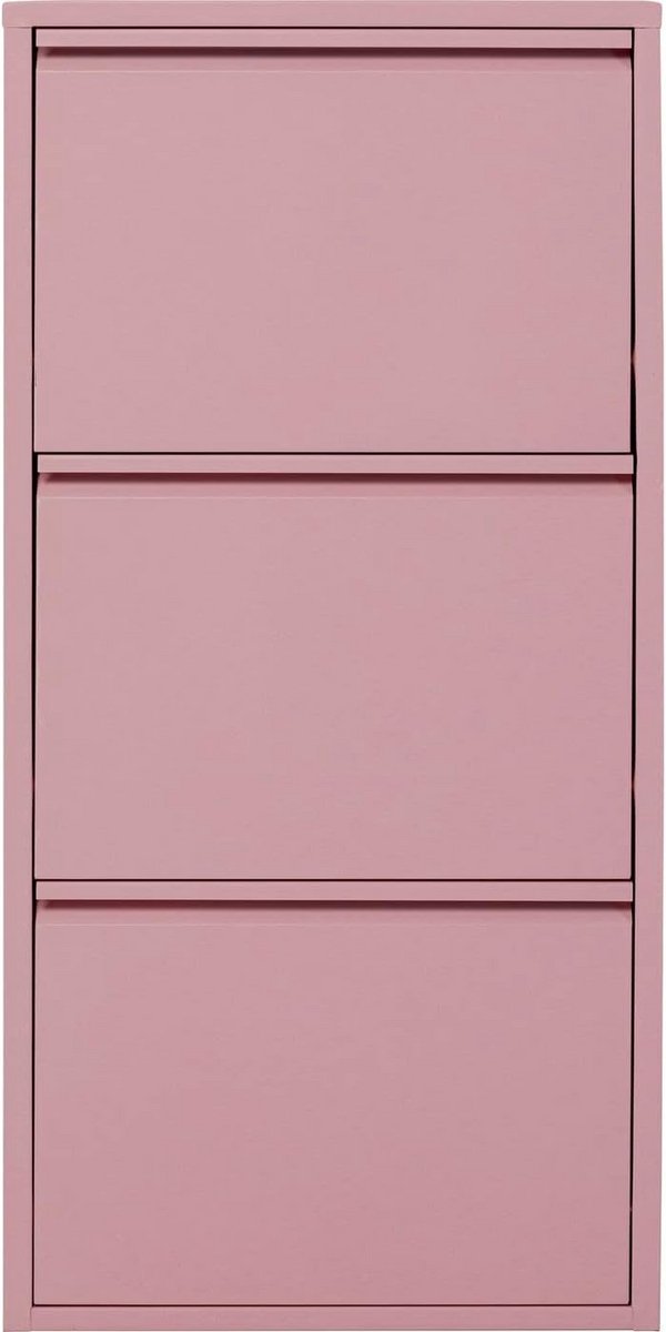 Schoenenkast met 3 kleppen en schoenenrek voor 6 paar schoenen - Ruimtebesparend en smal, 103 x 50 x 15 cm (9101048117123)