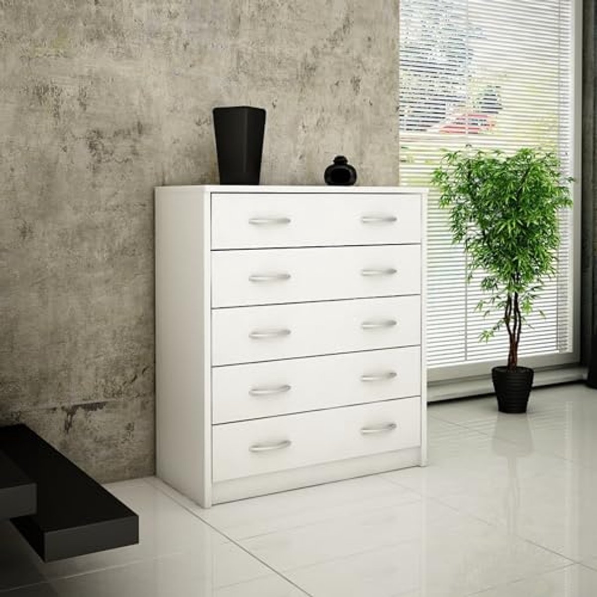 Schoenenkast met 5 Vouwladen en Ruimtebesparend Ontwerp - 74 cm Breed (6153944774774)