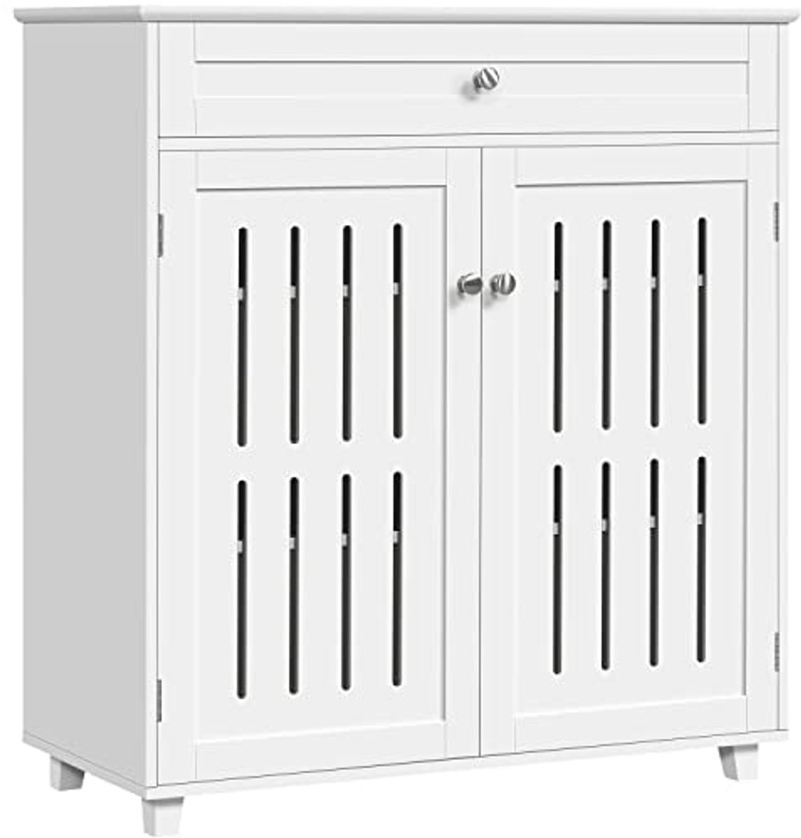 Schoenenkast met verstelbare planken en lade - Wit (6154009492480)