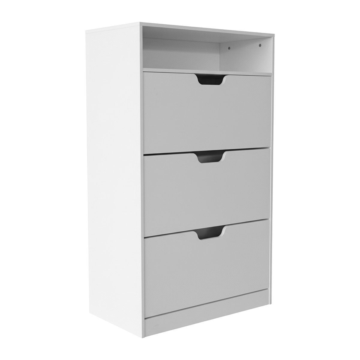 Schoenenkast - wit - 80x140x24 cm - met planken (4052025840686)