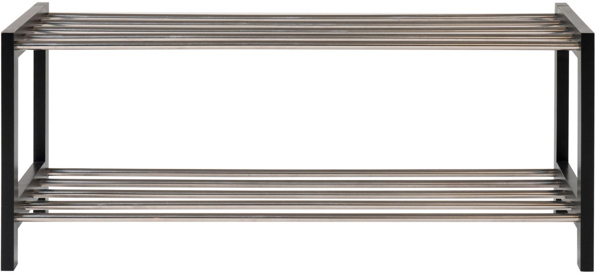 Schoenenrek - Zwart Populierenhout & Staal | Scandinavisch (9502988516630)