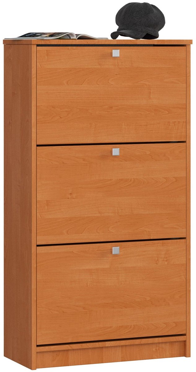 Schoenkast met 3 Klapdeuren / Schoenenopberger, Schoenenrek / Els / AKORD Furniture Factory / 60 x 113 x 28,5 cm (5901738167049)