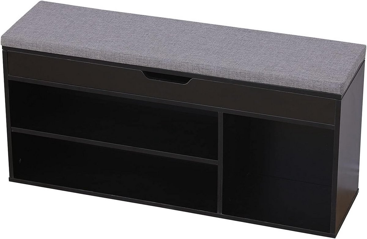 Smalle schoenenkast met drie vakken voor gang en hal (9101096961761)