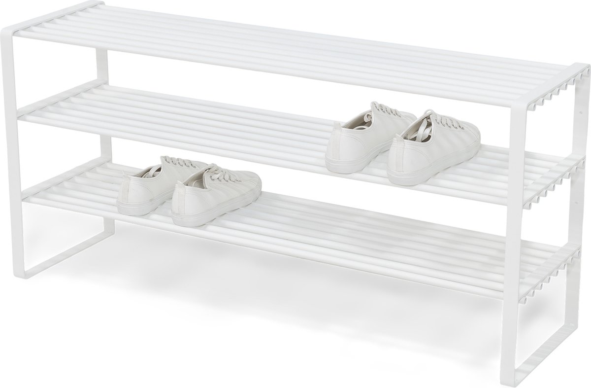 Spinder Design schoenenrek Rex SR 2 - Wit - 100 cm - Staal (8712077114864)