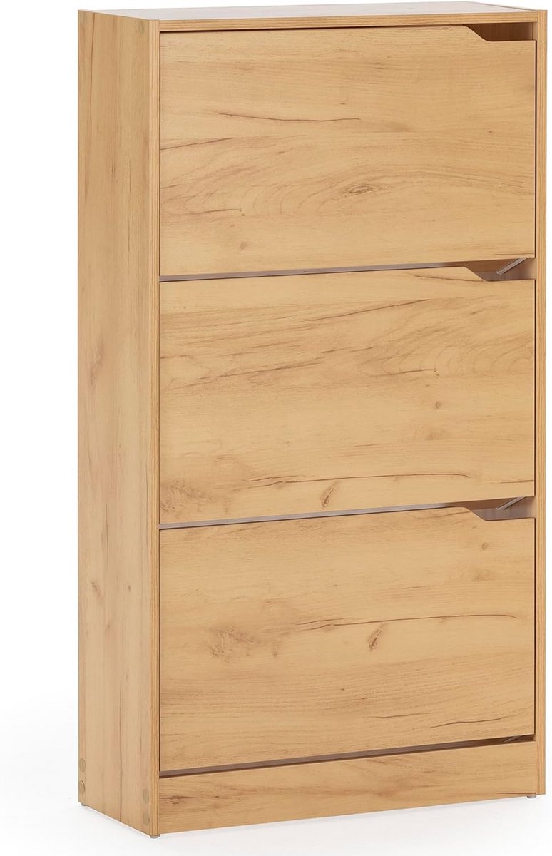 Stijlvolle schoenenkast met 3 deuren en sierlijke accenten (9101074088459)