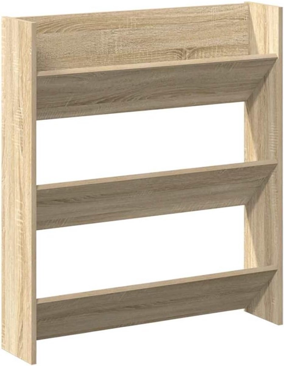 Wand schoenenkast 80x18x90 cm - Opklapbaar - Voor hal of gang (9101078867517)