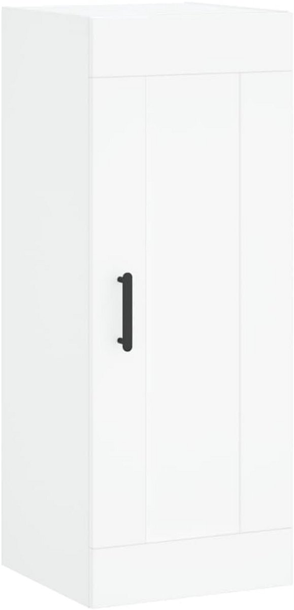 Wandkast Hout met Schoenopbergruimte 90 cm Wit Ingelegd (9101051353990)