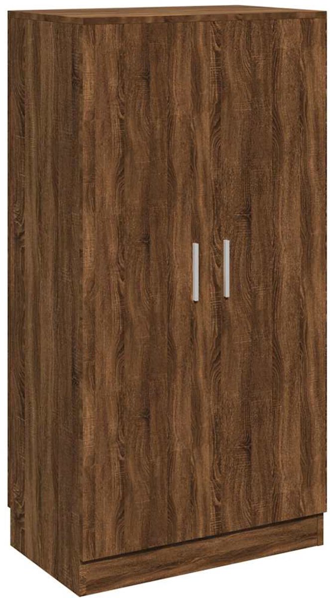 vidaXL - Schoenenkast - 55x35x108 - cm - bewerkt - hout - bruin - eikenkleur (8720286946411)