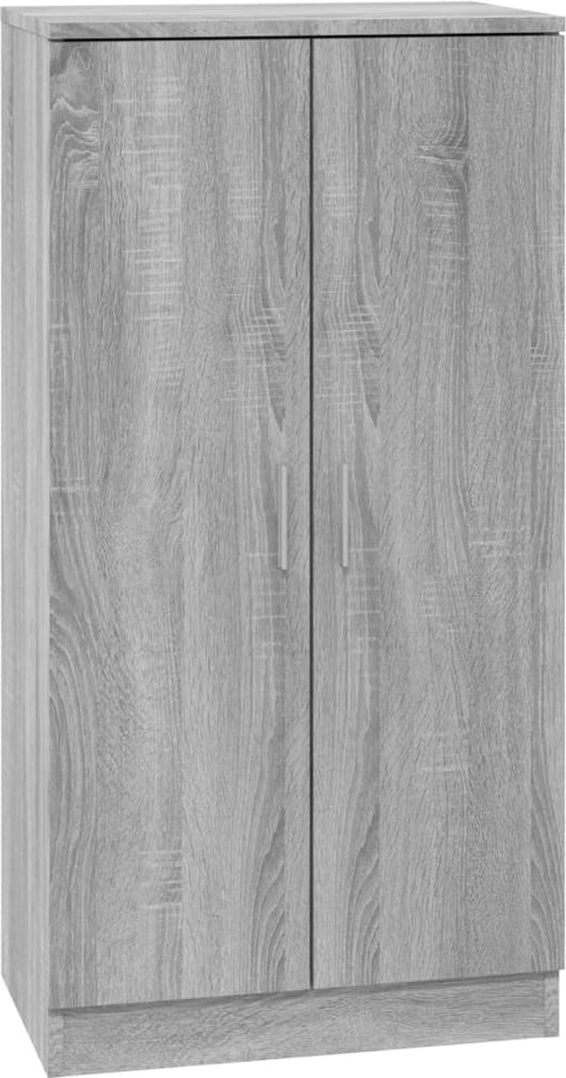 vidaXL - Schoenenkast - 55x35x108 - cm - bewerkt - hout - grijs - sonoma (8720286946404)