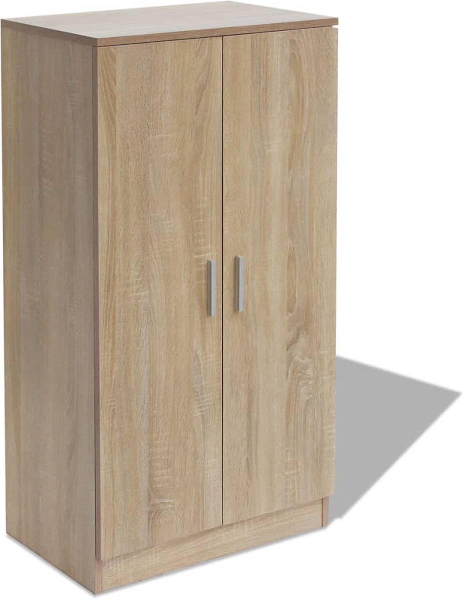 vidaXL - Schoenenkast - 7 - planken - eiken (8718475977407)