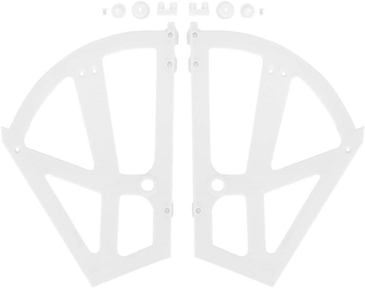 Allecto- Schoenenkast - Thuisorganisatie - Plastic - Schoenenopslag - Wit - Opbergmeubel - Geschikt voor Schoenenopslag - Witte Schoenenkast met twee lagen en scharnieren. (8724000274774)