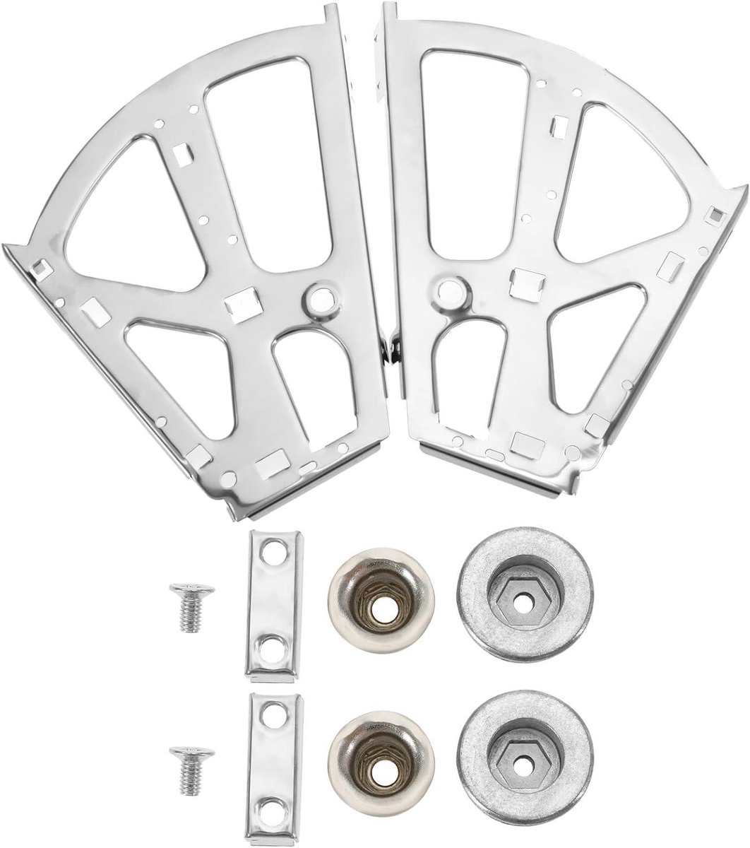 Allecto- Schoenenkast scharnieren - RVS - Heavy Duty - 2 lagen - Schoenen opbergkast - Staal - Geschikt voor keuken en woonkamer - Zilver - 2 stuks. (8763216169061)