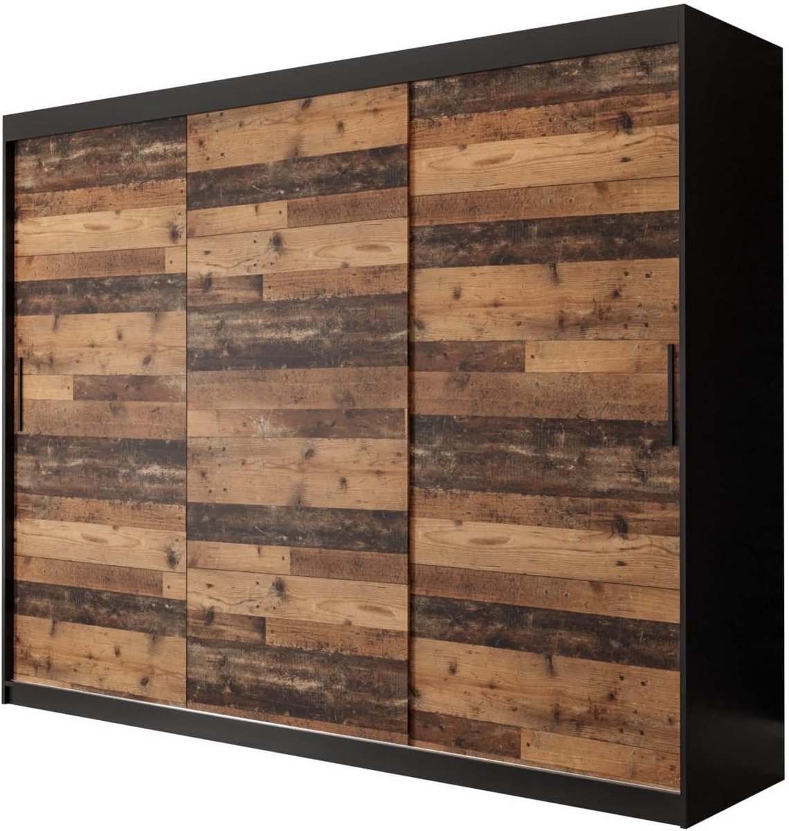 Brede Schuifdeur Kast - Stijlvolle Kledingkast met Legplanken voor Slaapkamer of Woonkamer - 250 cm Breed (9101050905534)