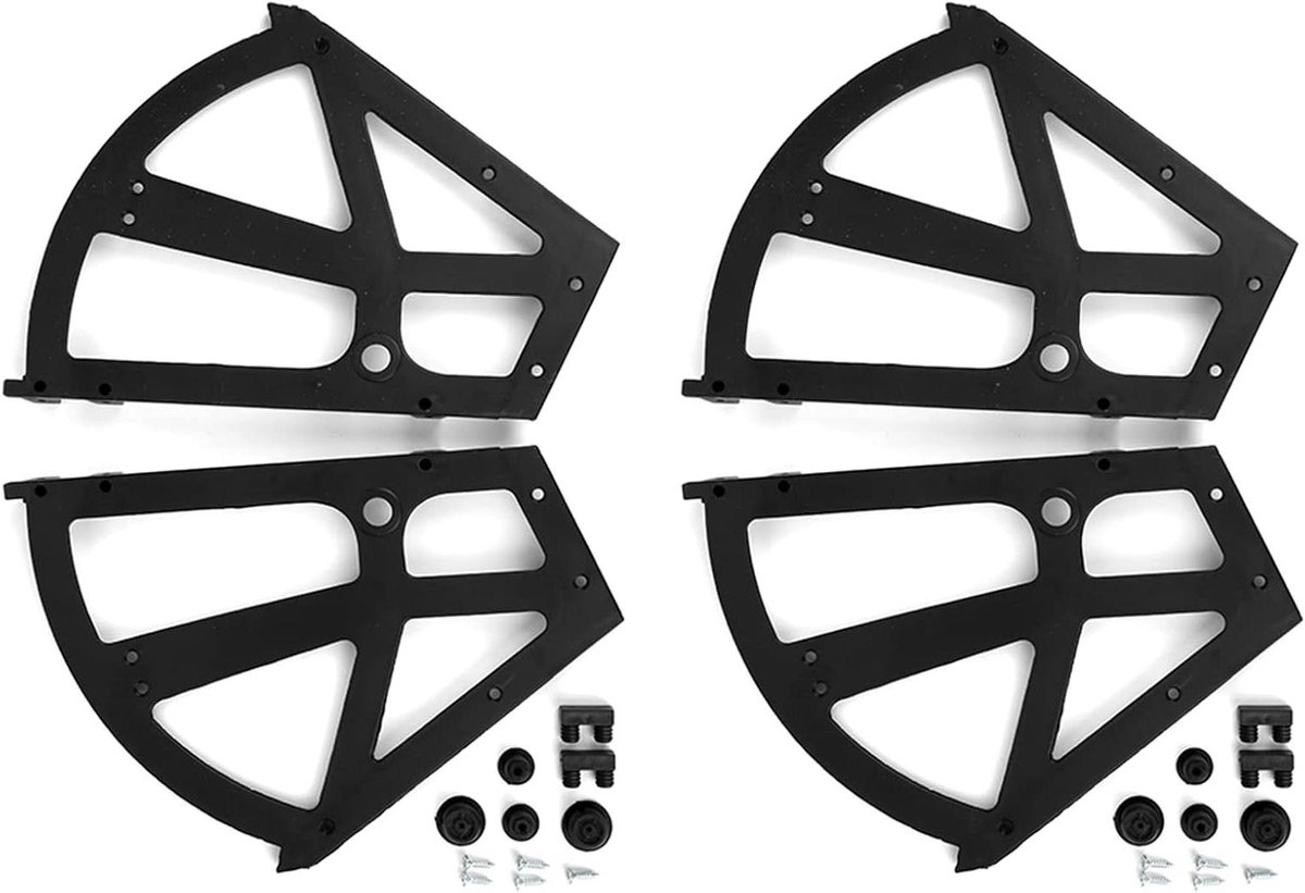 Draaiend Rek voor Meubels - Set van 4 Stuks - Kast Accessoire voor Schoenen Lade - Voor Keuken en Woonkamer - Handig en Praktischategic Keukenwonder. (6153643468486)