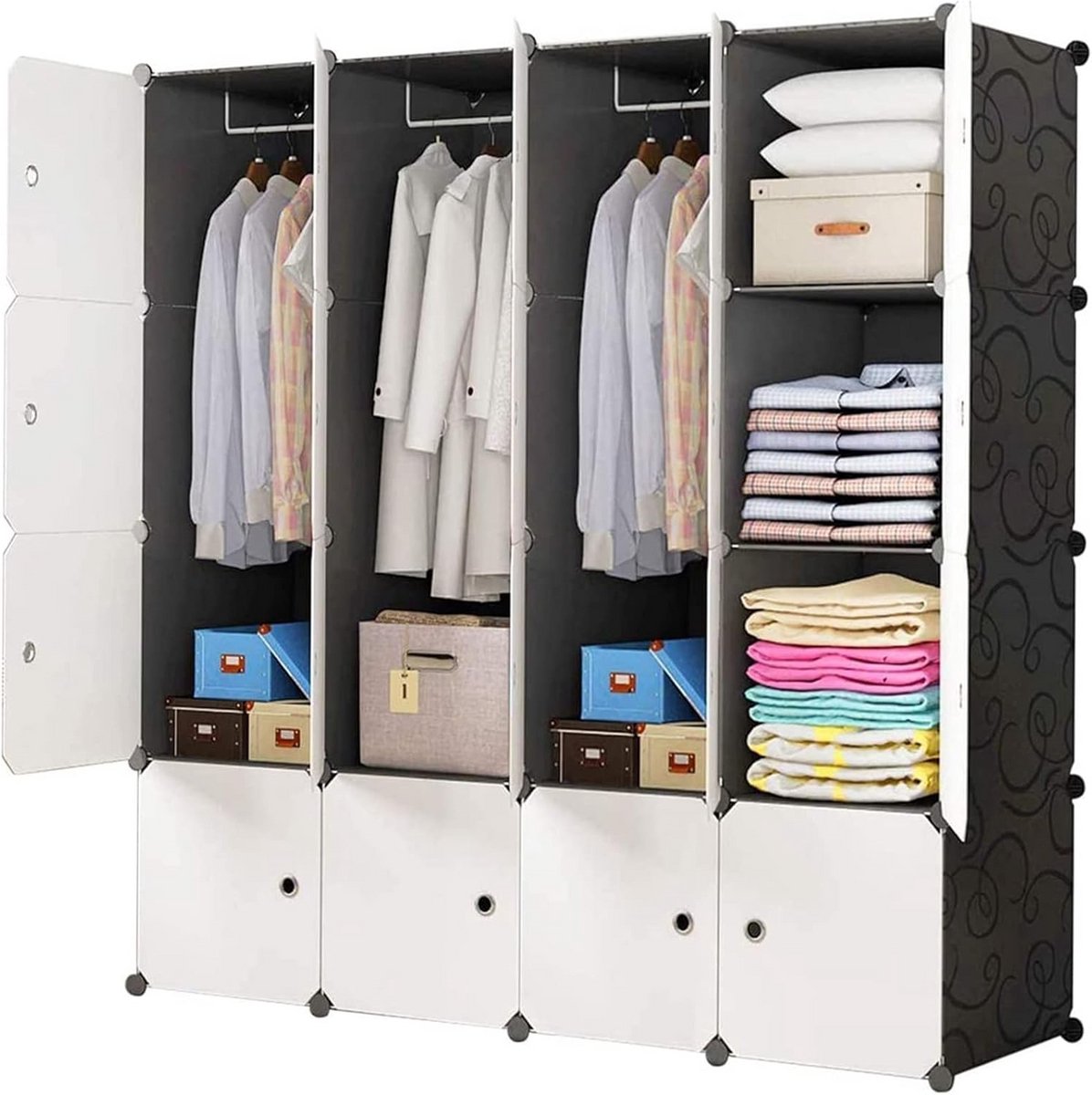 Dressing Kasten - Kledingkast - Kledingkasten Slaapkamer - Organizer Ruimtebesparend (9101119875204)
