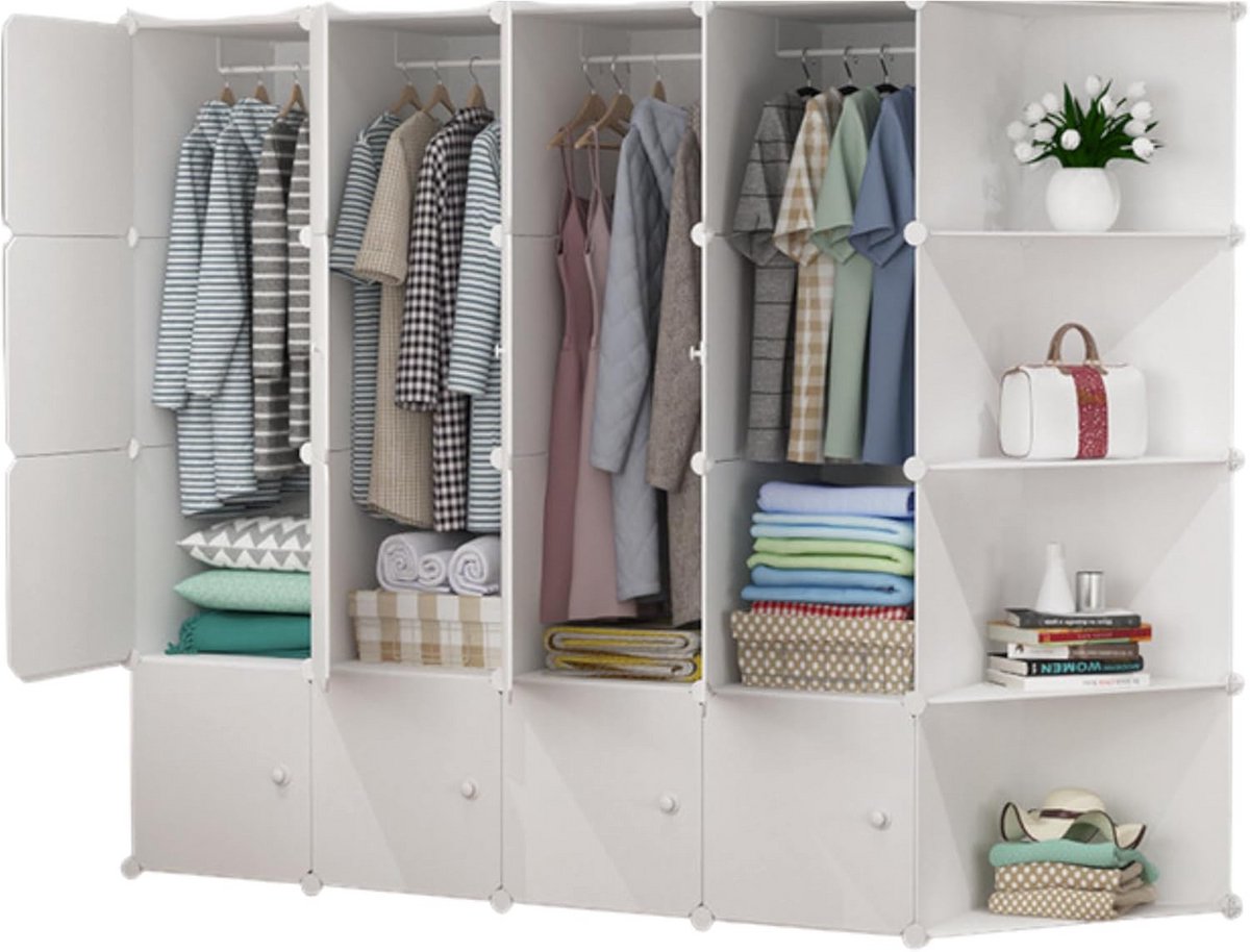 Dressing Kasten - Kledingkast - Kledingkasten Slaapkamer - Organizer Schuifdeur (9101119863164)