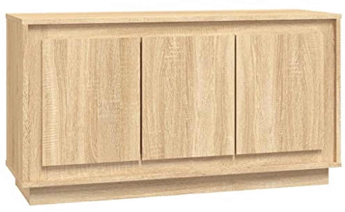 Dressoir 102x35x55 cm met 6 vakken en praktische deuren in Sonoma eiken (6153946023047)