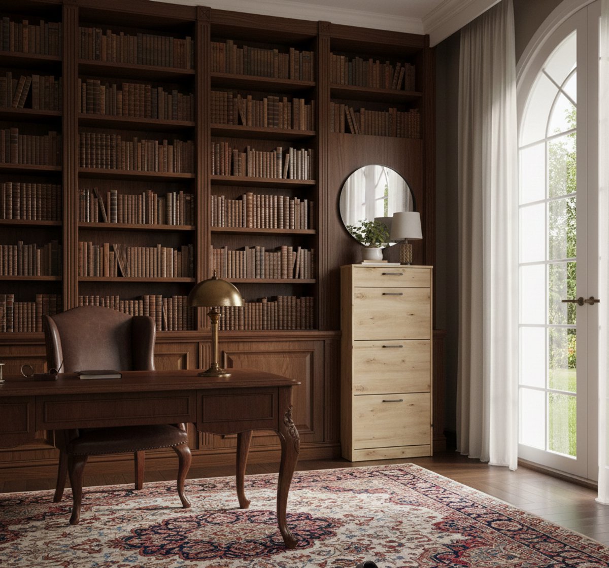 Forte NIKO - Schoenenkast 60 - 3 Kiepvakken - 1 Lade - Skandi Stijl, Artisan Eiken Houtdecor - medahomestore (9503647721433)