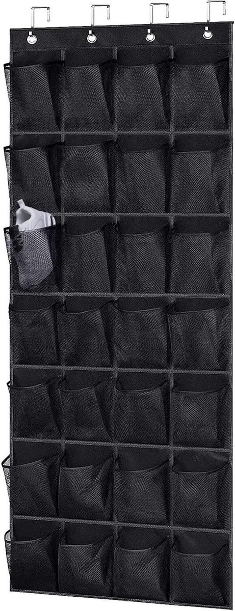 Hangende Schoenenorganizer - 28 Zakken - Grote Capaciteit - Voor Deur - 4 Haken - Mannen - Werkt Goed (6152325563525)