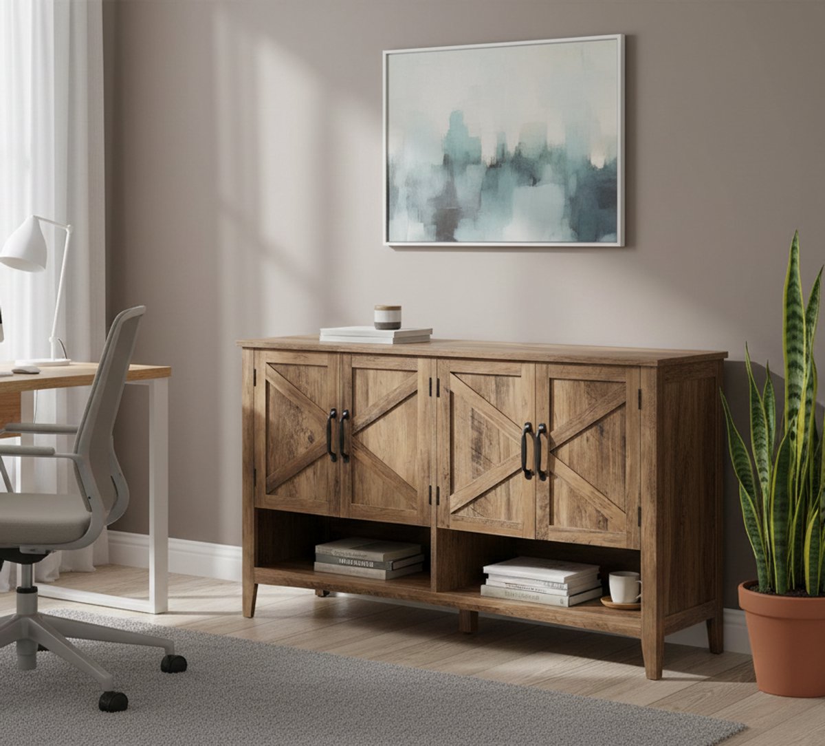 Heritage Schoenenkast Madison - Honingbruin, Traditionele Amerikaanse Stijl, 4 Niveaus met Verstelbare Plank - Schoenenrek voor 12-18 Paar Schoenen - Stabiel en Ruimtebesparend voor Hal, Gang en Woonkamer - House&Garden (9504189651882)