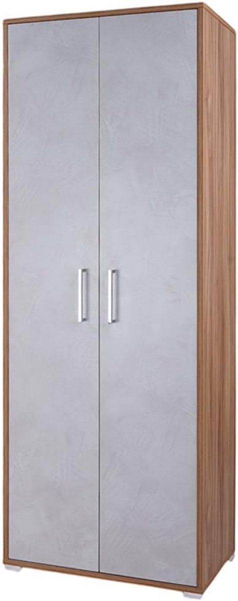 Houten Schoenenkast met 2 Deuren Hoog en Poten voor Hal en Slaapkamer (9101054766384)