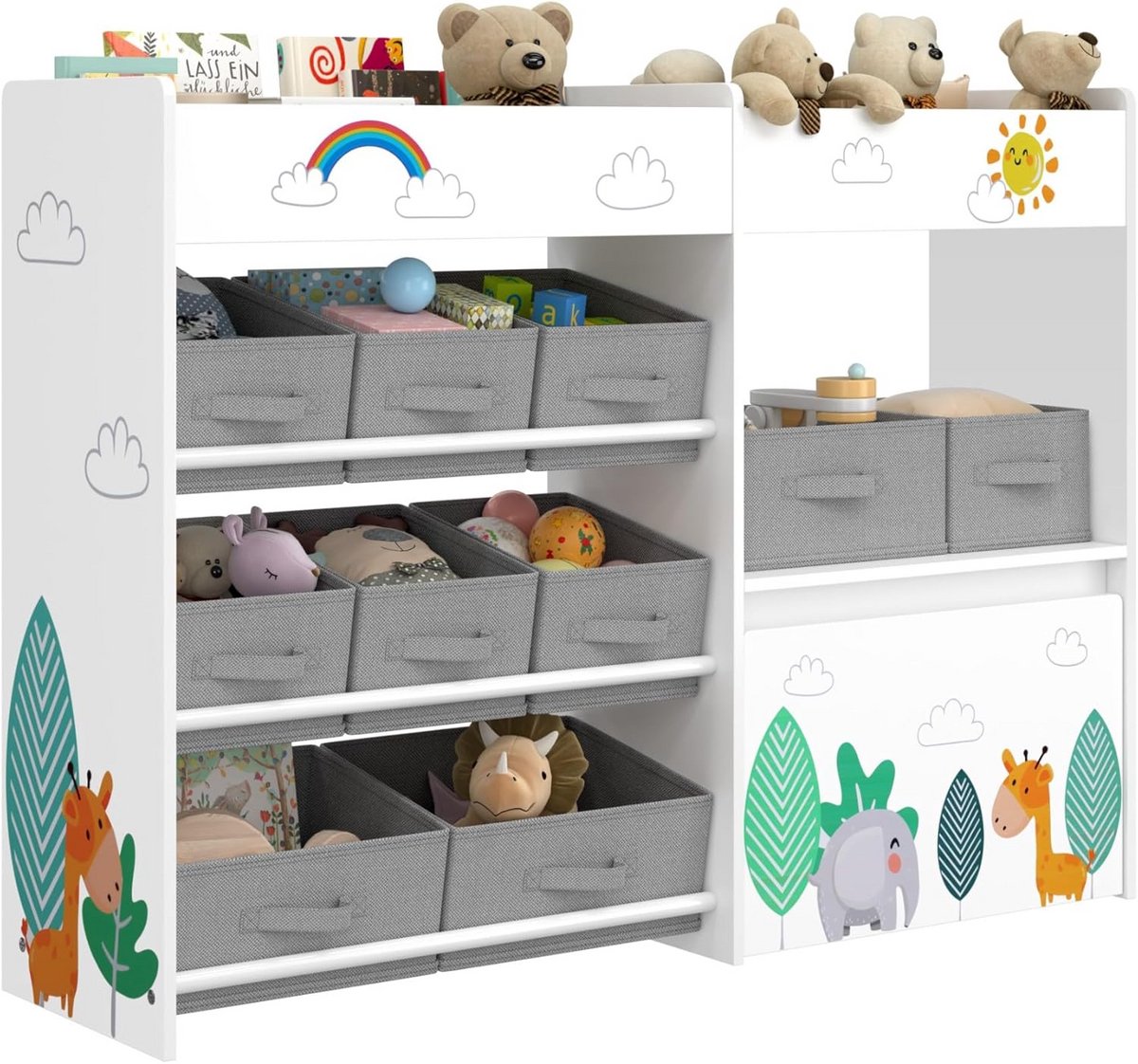 Kinderkast - Speelgoedkast Kinderkamer - Opbergkast - Organisatie (9101119889812)