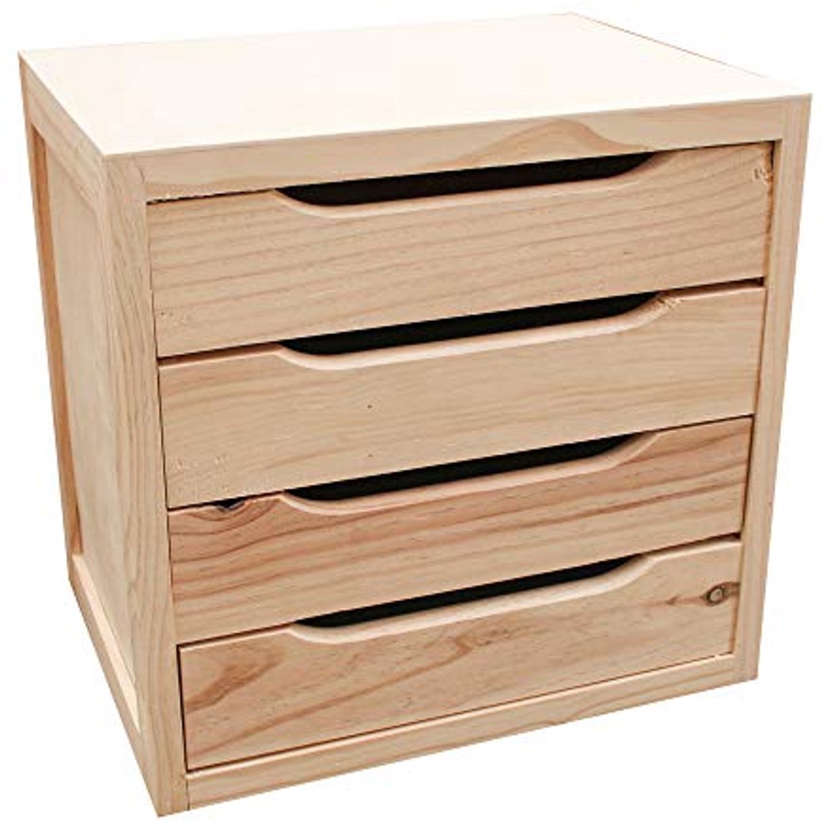 Ladekast van massief natuurlijk grenen met 4 lades (6153945247253)