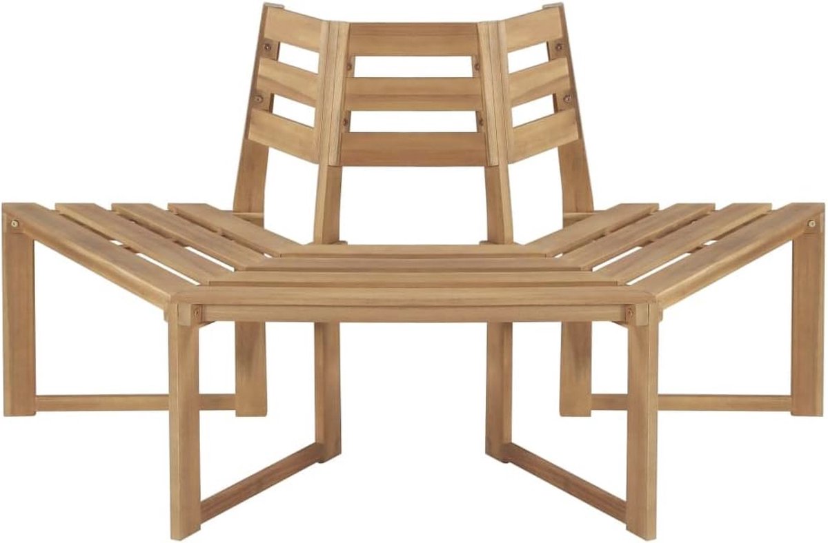 Massief Acaciahouten Tuinbank voor Rundom een Boom (6152619820853)