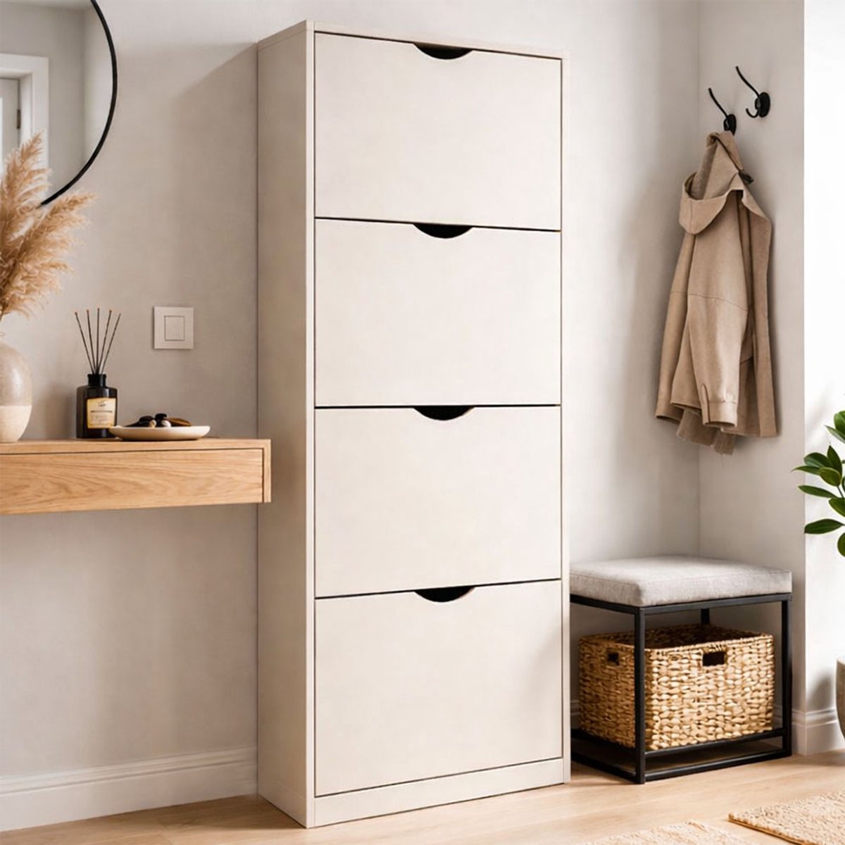 Milton & Oldbrook Schoenenkast Noto Beige (5420038701420)