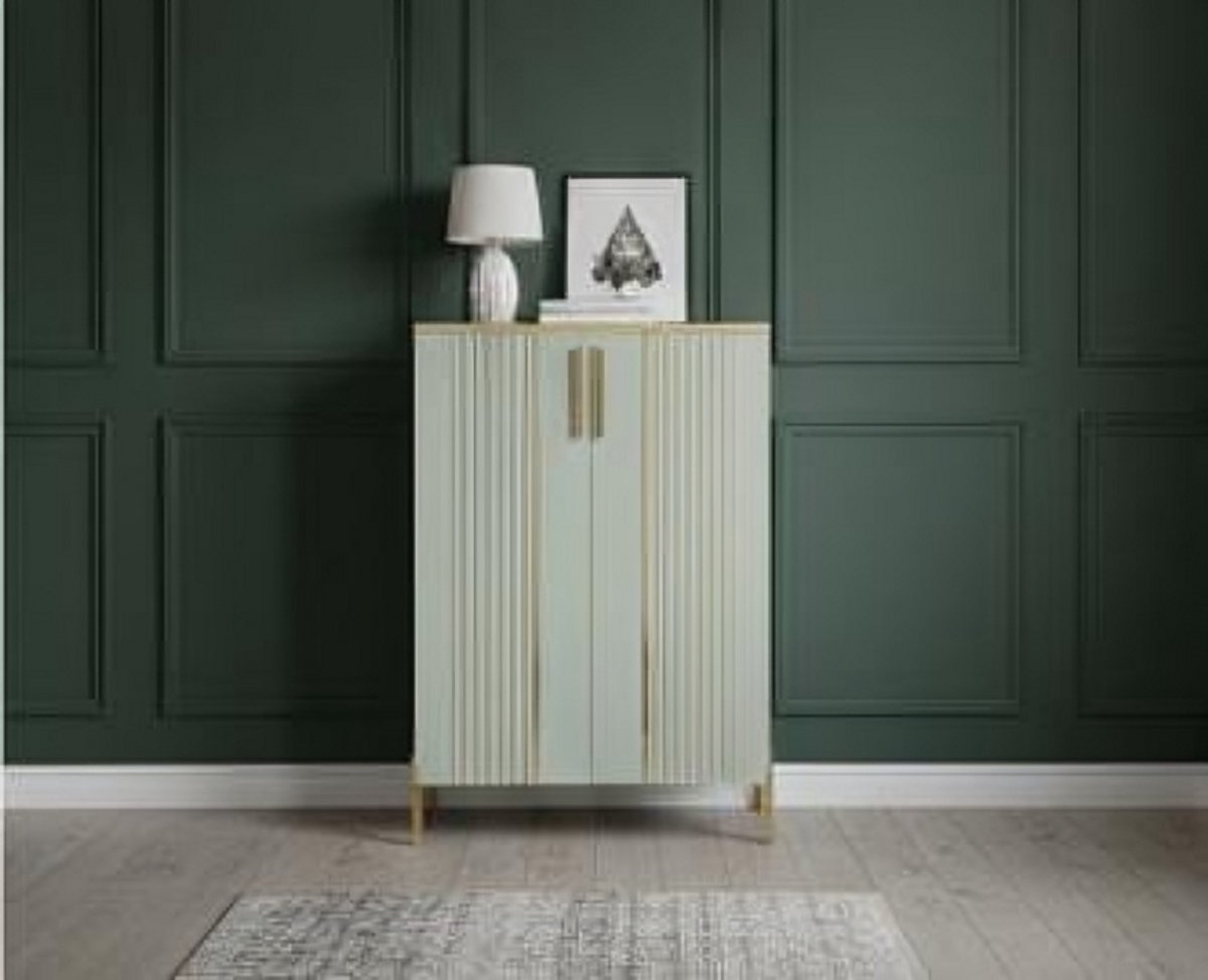 MintLuxe Opbergkast - Moderne Schoenenkast met 5 Planken en 2 Deuren - Verstelbare Legplanken - 22-25 Paar Schoenen - Vrijstaand Schoenenrek voor Hal, Entree en Woonkamer - Mintgroen - 70x35x100 cm House&Garden (9508637119474)
