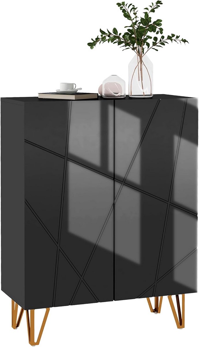 Moderne Schoenenkast met 2 Deuren - Stijlvolle Opbergruimte voor 15-20 Paar Schoenen (9101058405470)