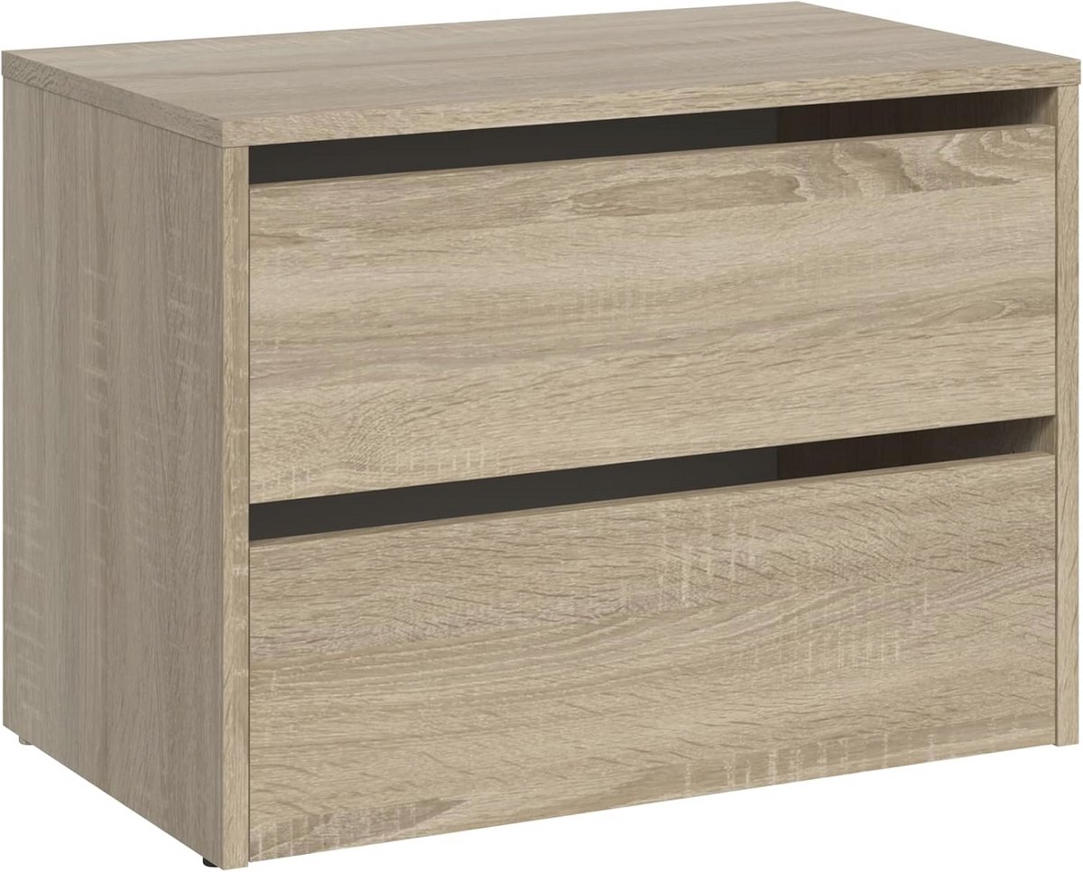 Moderne schoenenkast met 2 etages en vleugeldeuren - Ideaal voor hal en kantoor (9101019144899)