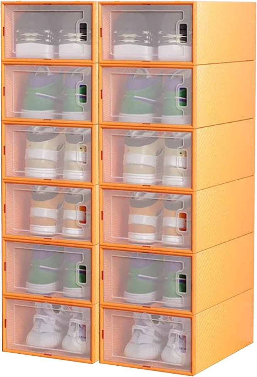 Modulair schoenenrek, schoenenrek voor in de hal, schoenenrek voor in de hal. Sneakersplank. Opbergruimte voor thuis, hal, slaapkamer. 12 paar. (6221148391131)