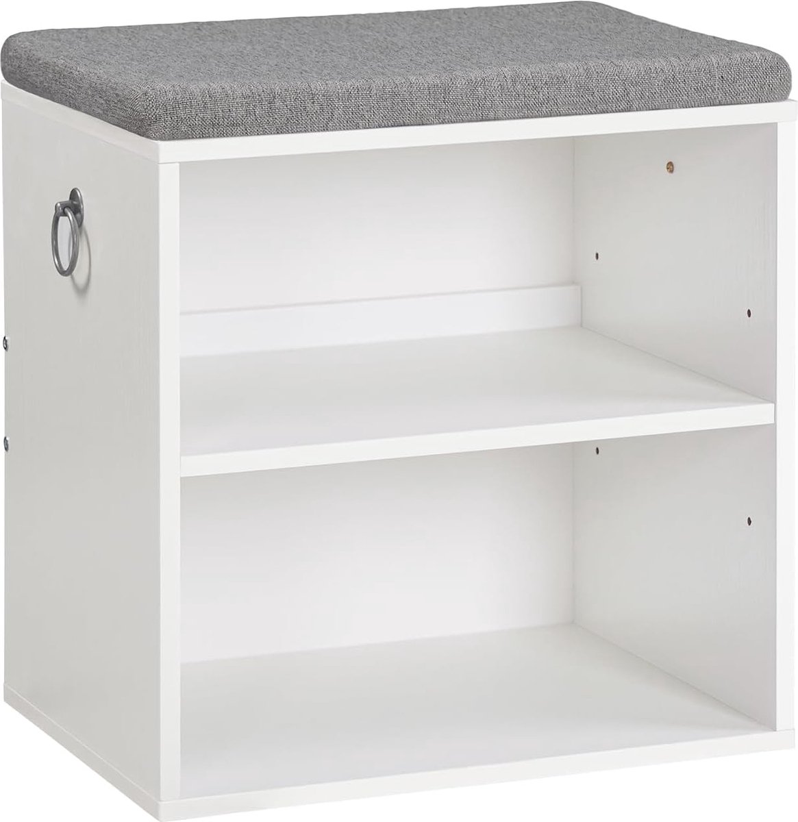 Multifunctioneel Schoenbankje met Verstelbare Compartimenten en Comfortabel Kussen (4800325959658)