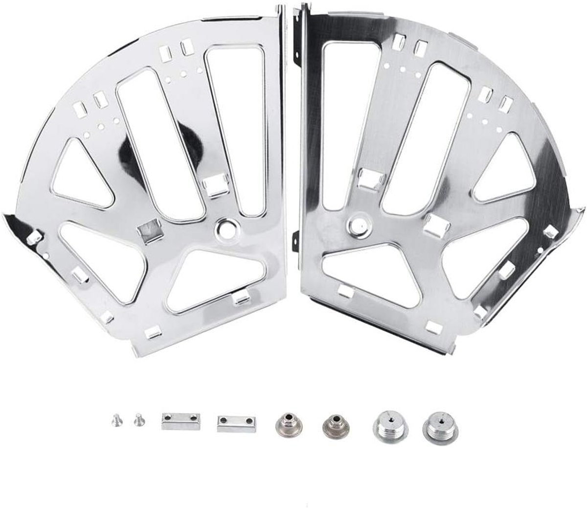 Roestvrijstalen schoenenkastscharnieren - Set van 2 stuks - Vervangende bekleding voor schoenenkast - Opberghouders - Ideaal voor schoenenkasten met 3 lagen (6153641556550)